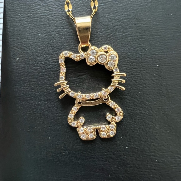Hello Kitty Gold Pendant Necklace - Picture 3 of 6